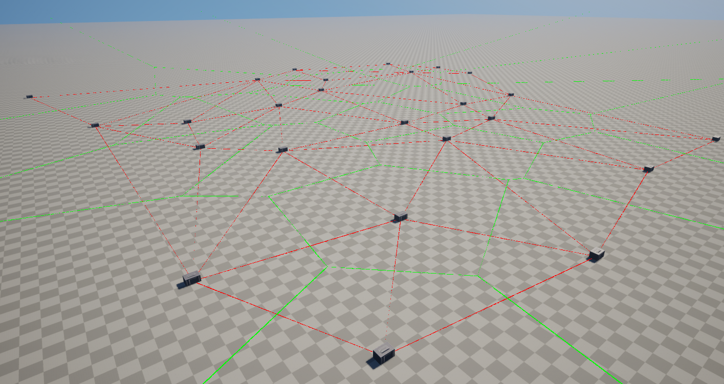 Wasteland Walkers Voronoi and Delaunay in UE