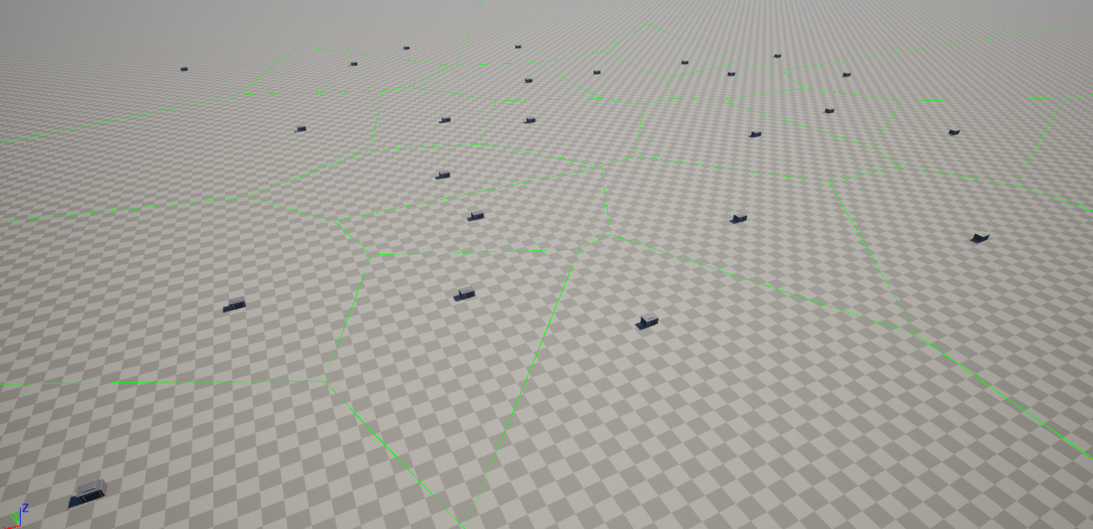 Wasteland Walkers Voronoi diagram inside UE
