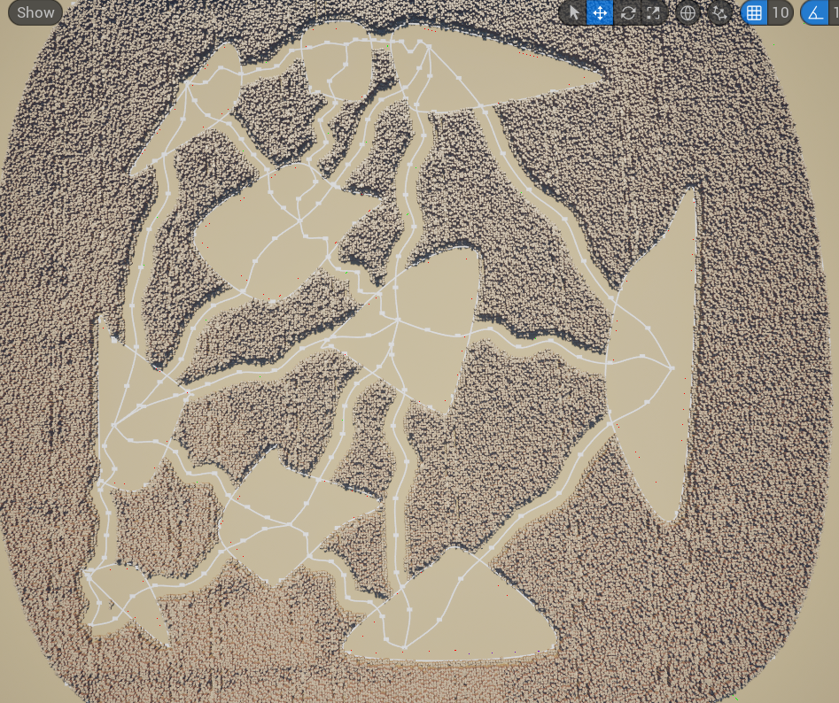 Wasteland Walkers rooms Voronoi based