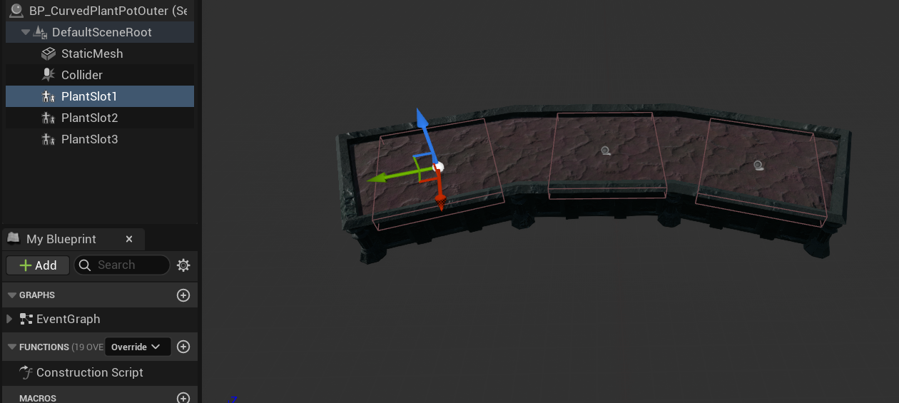 Pot child component structure